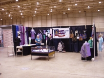 Leah Jones in ASG booth at Quilt Show.
