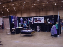 Leah Jones in ASG booth at Quilt Show.