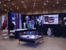 Leah Jones in ASG booth at Quilt Show.