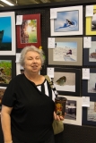 Nancy Boewe with her photography entry